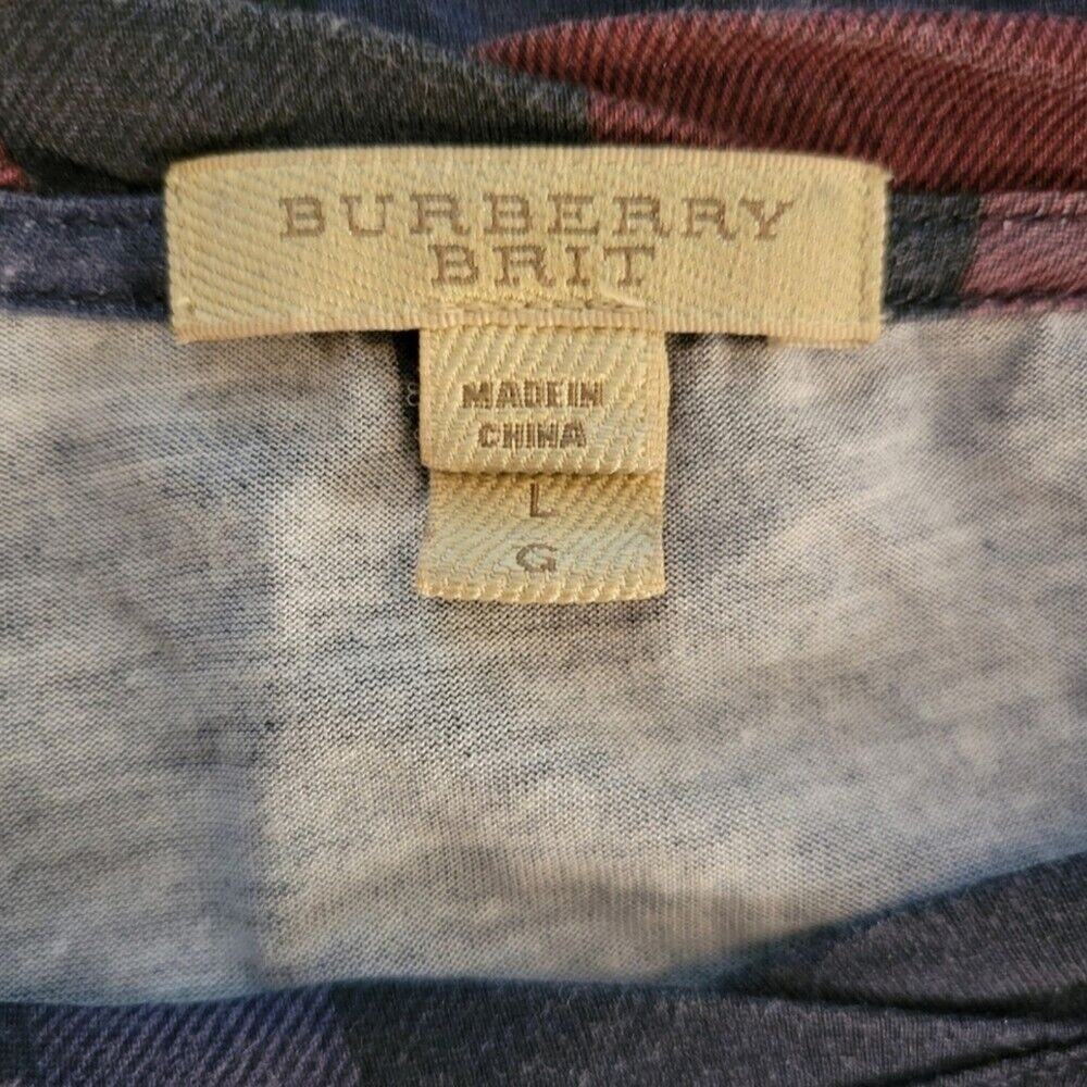 Burberry Brit Purple Plaid Top SzL - Picture 6 of 9